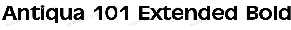 Antiqua 101 Extended BoldItalic字体转换